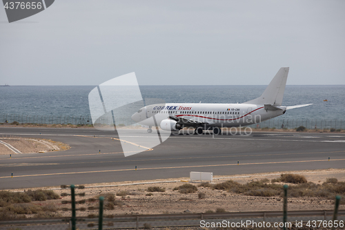 Image of ARECIFE, SPAIN - APRIL, 15 2017: Boeing 737 - 300 of COBREX Tran