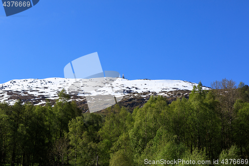 Image of A beautiful spring day at Horningsdalsvatnet in Sogn og Fjordane