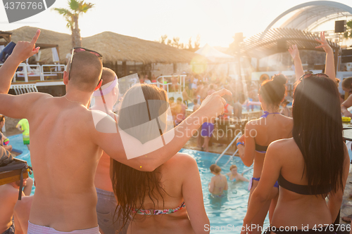 Image of Party on Zrce beach, Novalja, Pag island, Croatia.