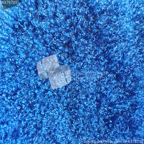 Image of Blue sheepskin background
