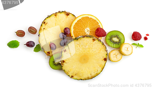 Image of various fresh fruit slices