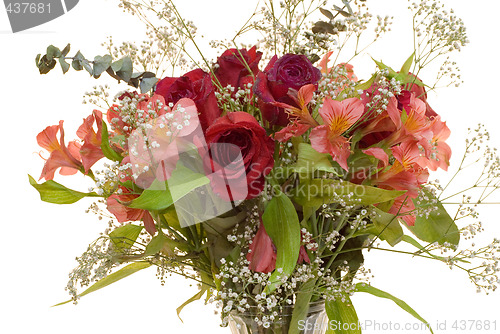 Image of Rose Bouquet With Dew Drops