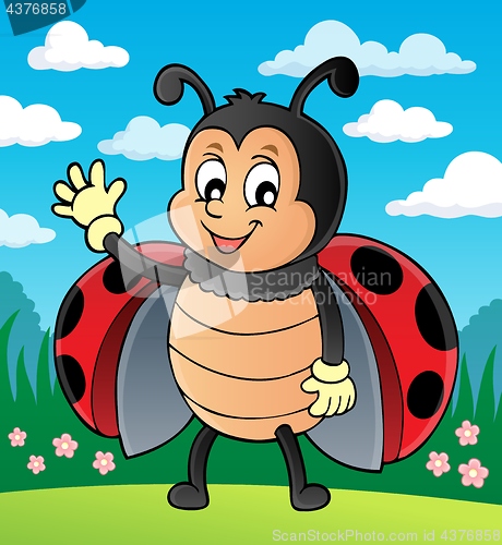 Image of Waving ladybug theme image 2