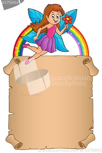 Image of Parchment with happy fairy theme 2