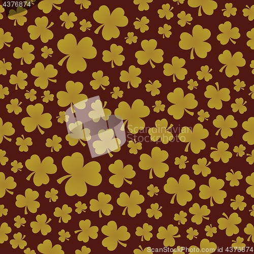 Image of Three leaf clover seamless background 7