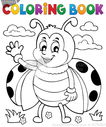 Image of Coloring book ladybug theme 5