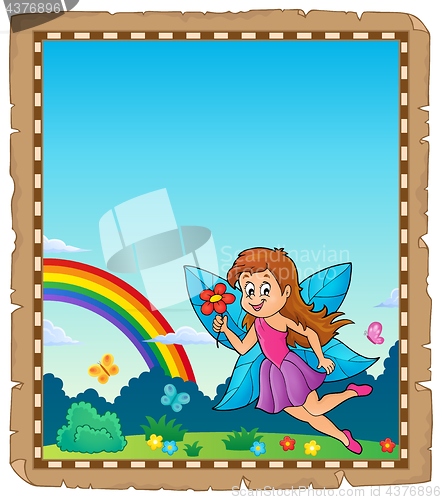 Image of Parchment with happy fairy theme 1