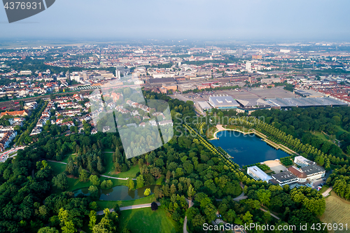 Image of City Municipality of Bremen Aerial FPV drone footage. Bremen is 