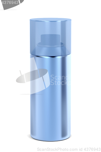 Image of Blue aerosol spray can