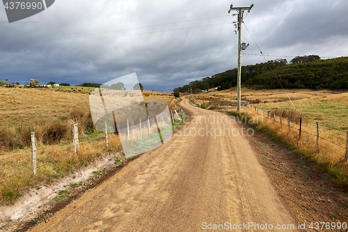 Image of Dirtroad through farmlands