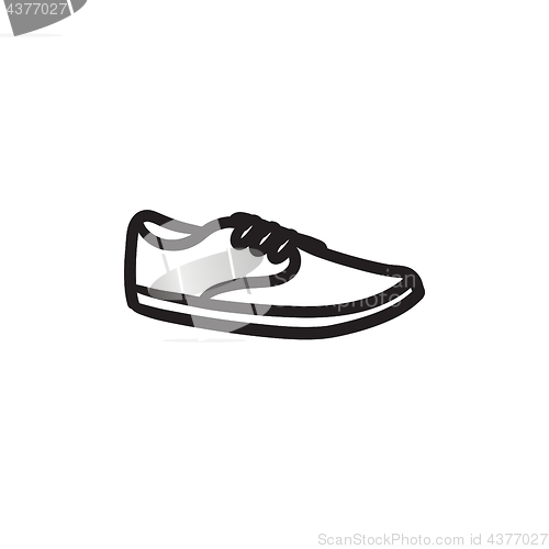 Image of Male shoe sketch icon.