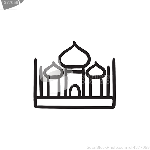 Image of Mosque sketch icon.