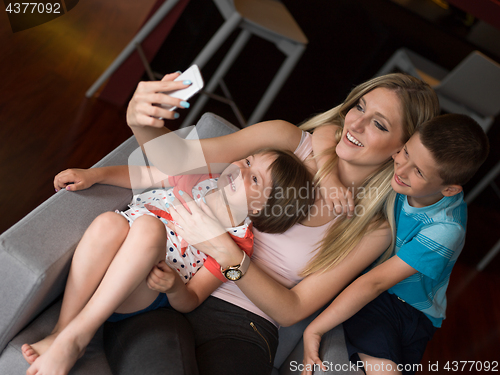 Image of Family having fun at home