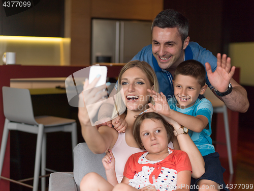 Image of Family having fun at home