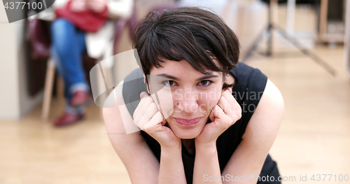 Image of Woman Trying New Shoes