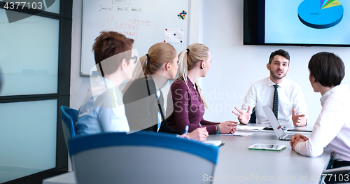 Image of group of business man on meeting