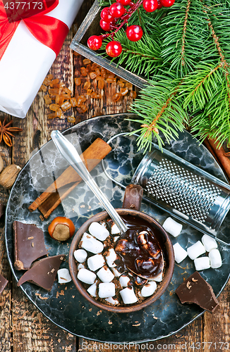 Image of chocolate with marshmallow