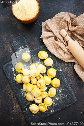 Image of raw dumplings