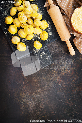 Image of raw dumplings