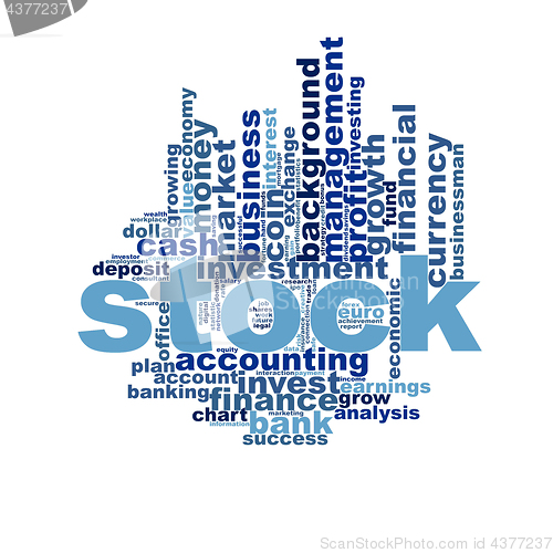 Image of Stock word cloud