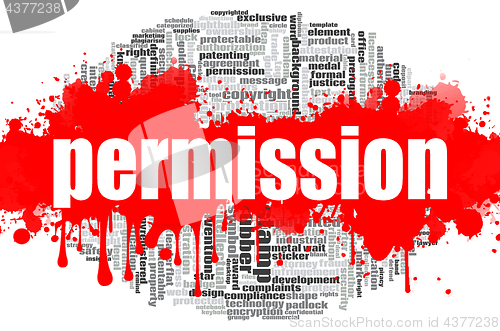 Image of Permission word cloud