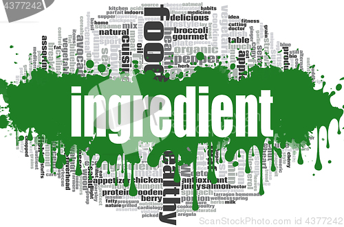 Image of Ingredient word cloud