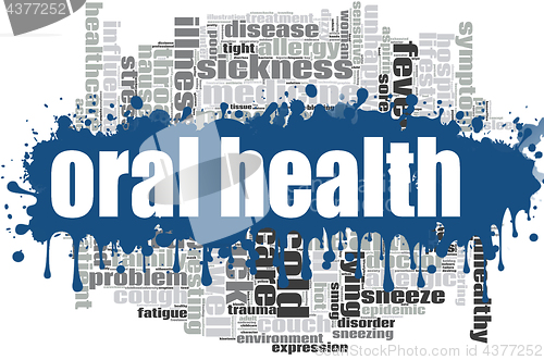 Image of Oral health word cloud design