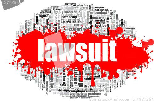 Image of Lawsuit word cloud