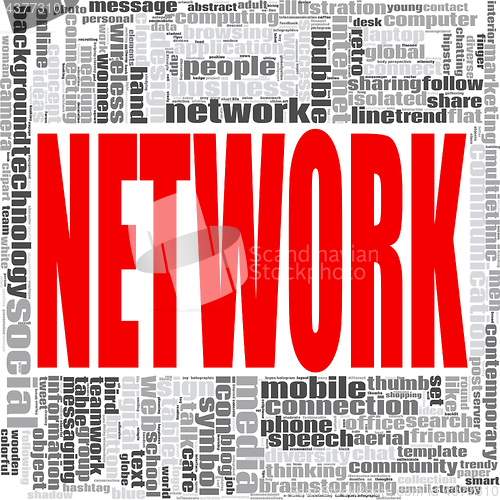 Image of Network word cloud