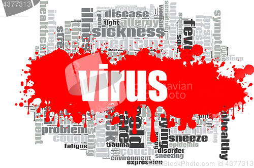 Image of Virus word cloud design