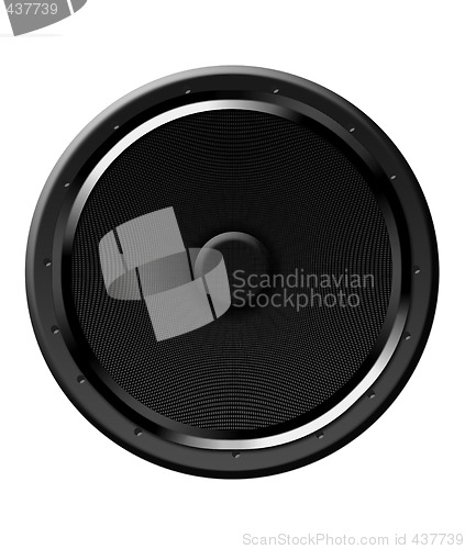 Image of Round Speaker Illustration