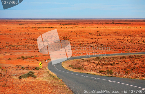 Image of Early morning across Mundi Mundi Plains outback Australia