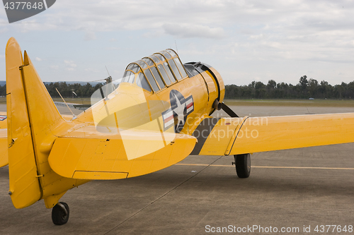 Image of Warbird on the runway