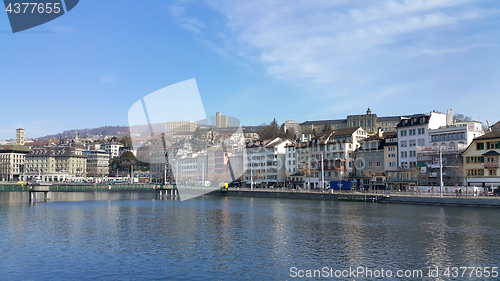 Image of Views over Zurich along the Limmat river