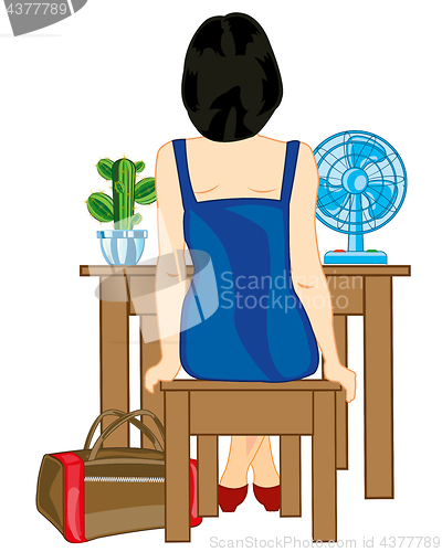 Image of Girl at the table