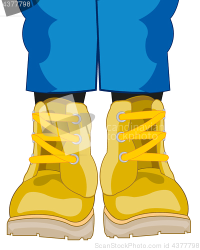 Image of Legs dressed in shoe