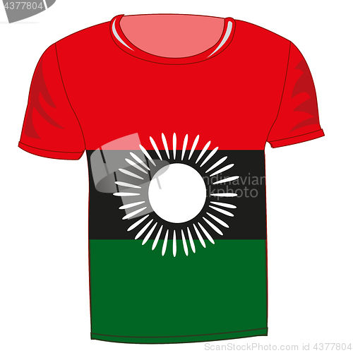 Image of T-shirt flag Malavi