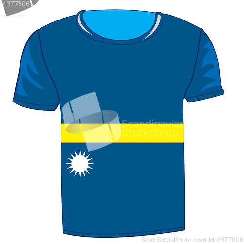 Image of T-shirt flag Nauru