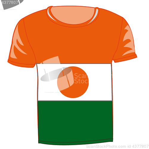 Image of T-shirt flag Niger