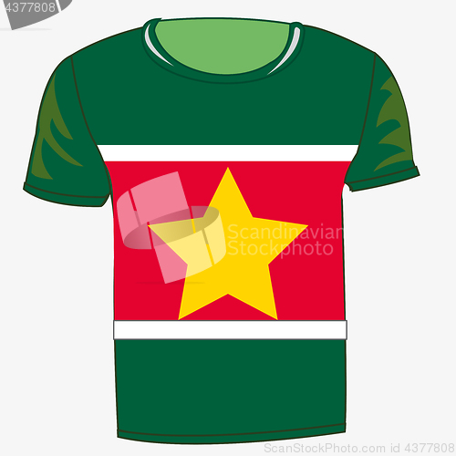 Image of T-shirt flag Suriname