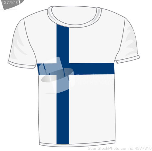 Image of T-shirt flag Finland