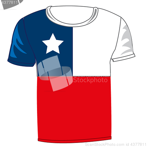 Image of T-shirt flag Chile