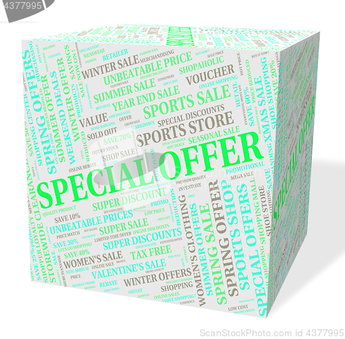 Image of Special Offer Means Unique Clearance And Offers