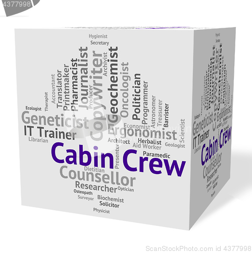 Image of Cabin Crew Represents Airline Stewardess And Career