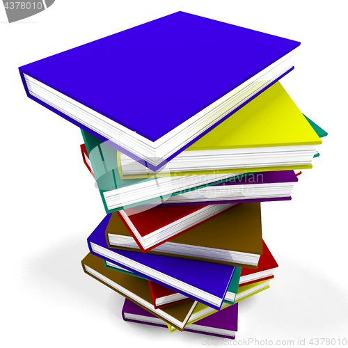 Image of Stack Of Books Representing University Learning And Education