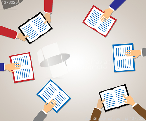 Image of Books With Copyspace Represents Fiction Study And Knowledge