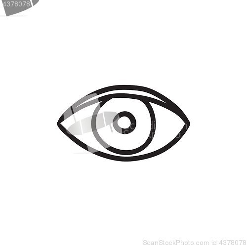 Image of Eye sketch icon.