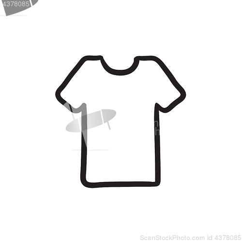 Image of T-shirt sketch icon.