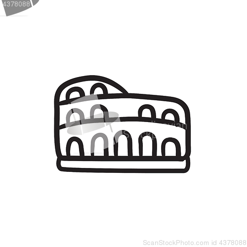 Image of Coliseum sketch icon.