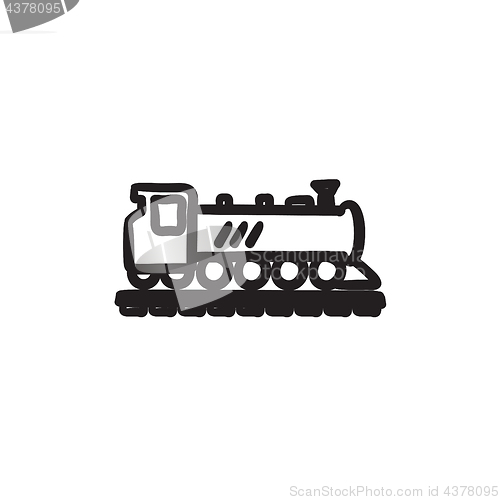 Image of Train sketch icon.